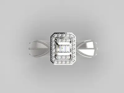 bride wedding ring jr00031 3D print model