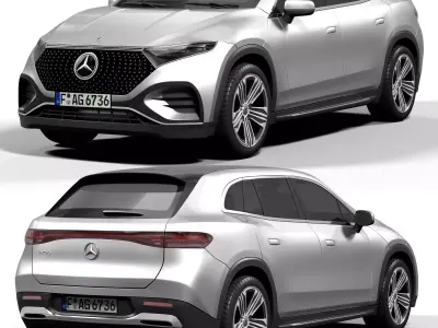 Benz EQS SUV 2023 3D model
