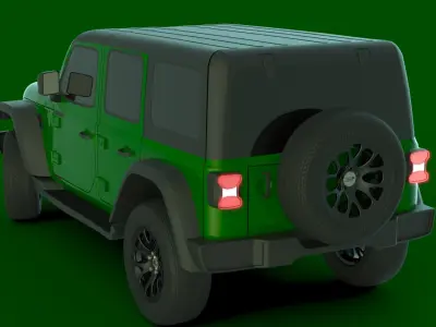 CAD model of JL JEEP WRANGLER 2018 3D model