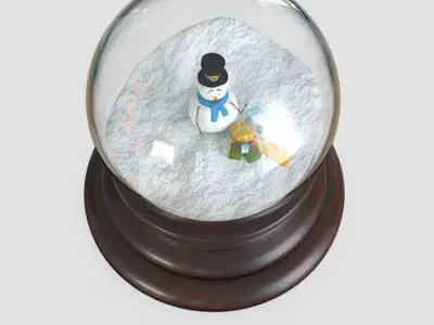 Glass Snow Globes 3D model