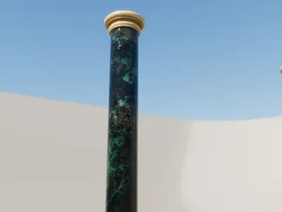 Marble Pillars Free low-poly 3D model