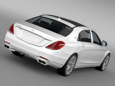 Mercedes Maybach S500 4MATIC X222 2016 3D model
