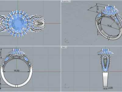 ring code 91 3D print model