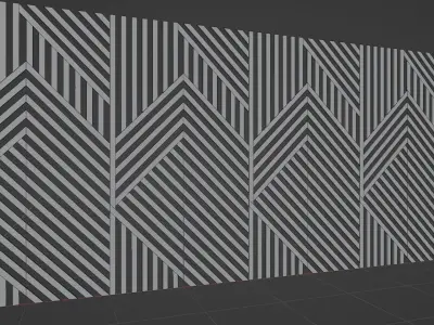 Wall wood seamless set2 V17 3D model