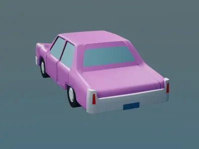The Simpsons Family Car 3D model