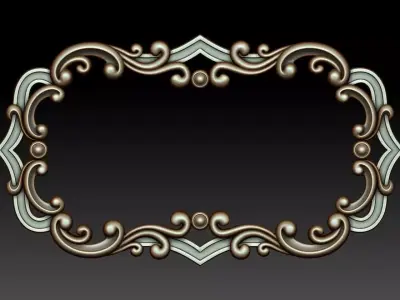 Decorative frame 6 3D model
