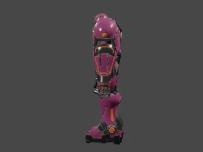 3D Model Mech Monster Suit Free low-poly 3D model