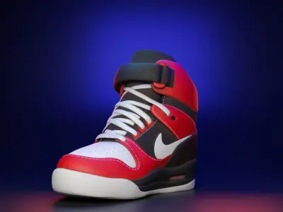 Nike Air Revolution Sky High Low-poly 3D model