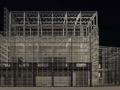 Industrial construction scene 25i10 3D model