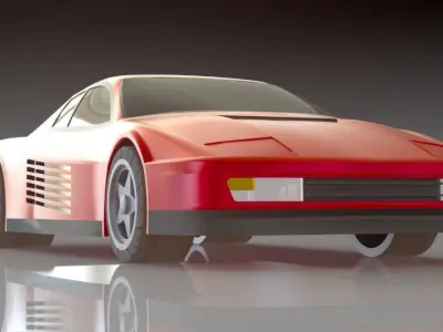Ferrari Testarossa Free 3D print model