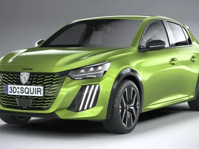 Peugeot 208 2024 3D model