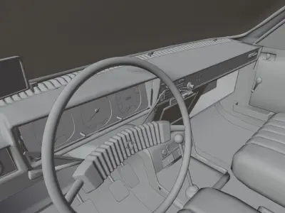 Renault 12 Car Low-poly 3D model