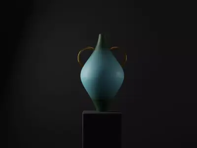 3D vase Free low-poly 3D model