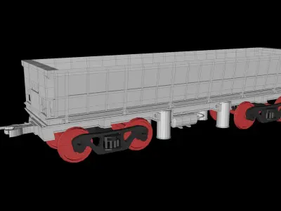 Animated game-ready DumpcarV0 Low-poly 3D model