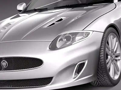 Jaguar XKR 2012 convertible 3D Model 3D model