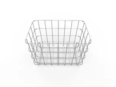 Wire Bin M07 Low-poly 3D model