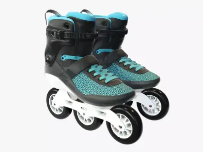 Roller skates inline 3D model