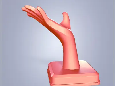Hand Figurine - Ready for 3D Printing Low-poly 3D model