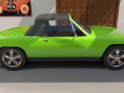 Porsche-Volkswagen 914 3D model