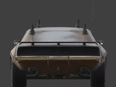 Tactical Armored SUV 3D Model Low-poly 3D model