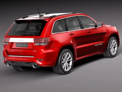 Jeep Grand Cherokee SRT8 2012 3D Model 3D model