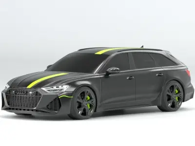audi rs6 3d model 3D model