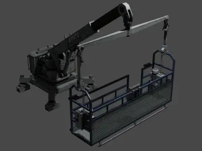 Building Maintenance Low-poly 3D model Low-poly 3D model