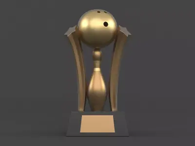 Trophy Cup 3D model 5