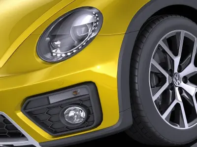 Volkswagen Beetle Dune 2018 VRAY 3D model