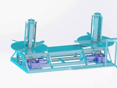 Horizontal decoiler 3D print model