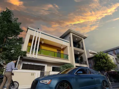 VILLA RECIDENCE  Free low-poly 3D model