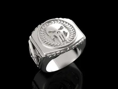 Punisher Police Ring Man 3D Print Model 3D print model