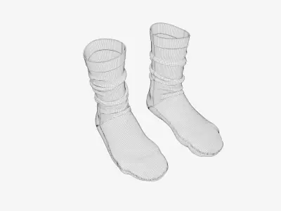Long Socks Modeling 3D model