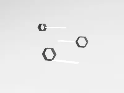 Wall Rack v1 005 Low-poly 3D model