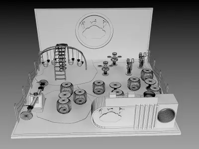 Booth Exhibition Stand a394a  3D model