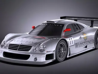 Mercedes-Benz CLK GTR 1998 VRAY 3D model