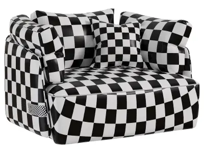  Veronica Armchair By Gamma 3D model