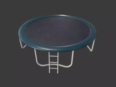 Trampoline Low-poly 3D model
