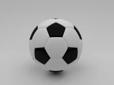 Soccer Ball 3D model 14