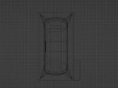 Bathtub with cabinet Free low-poly 3D model
