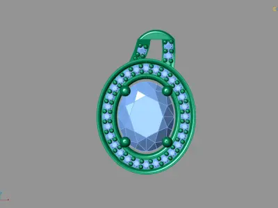 Women Pendants 3DM STL Pendant Renders Details 3D print model 3D print model