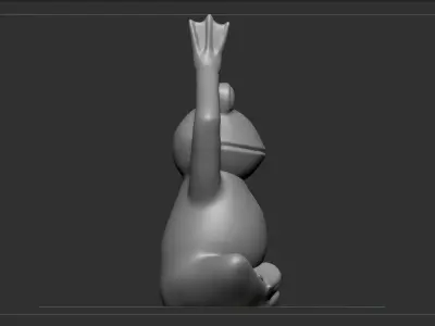 Funny frog yoga 3D print model