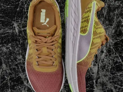 PUMA 3D SHOES - YELLOW Low-poly 3D model