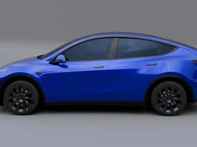 Tesla model y 2022 Low-poly 3D model