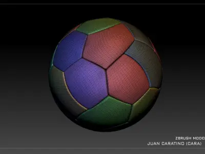 ball football 3D model buy