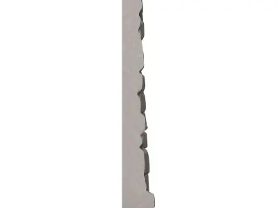 Vine Overgrown Stone Wall Panel 3D print model