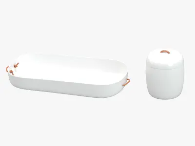 Pinion Vanity Tray and Container Tearsheet 3D model