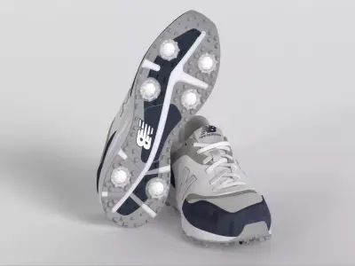 New Balance Men s 997 Golf Shoes Low-poly 3D model