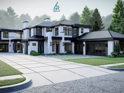 Modern House Number 12 - Stl -Dae file - 3d model Only 3D print model