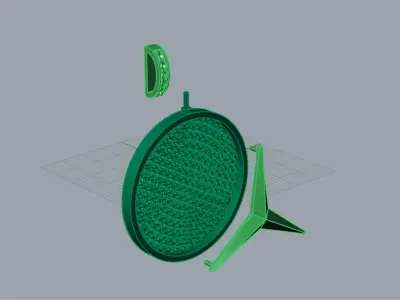 Luxury yellow gold necklace Benz design model jp0242 3D print model